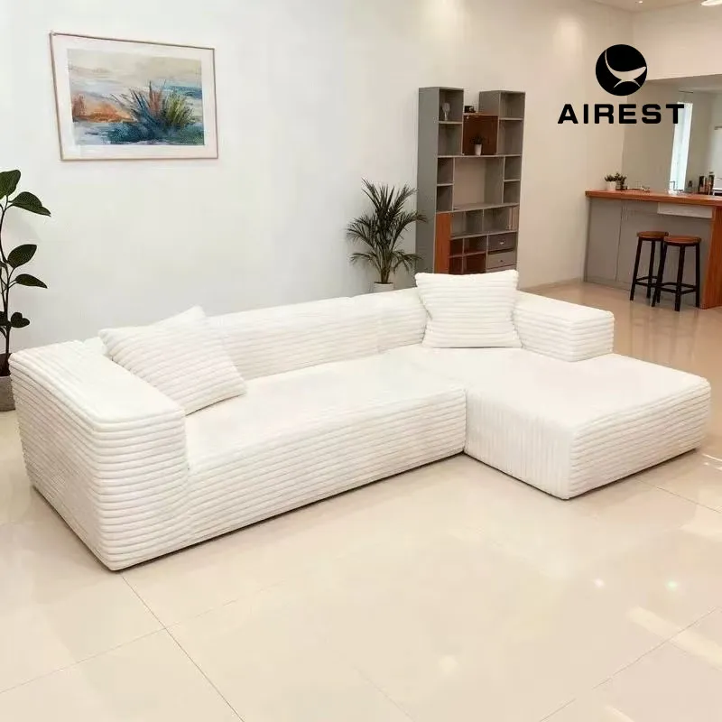 Roll Pack Boxed Small Space L-Shaped Compressed Sofa